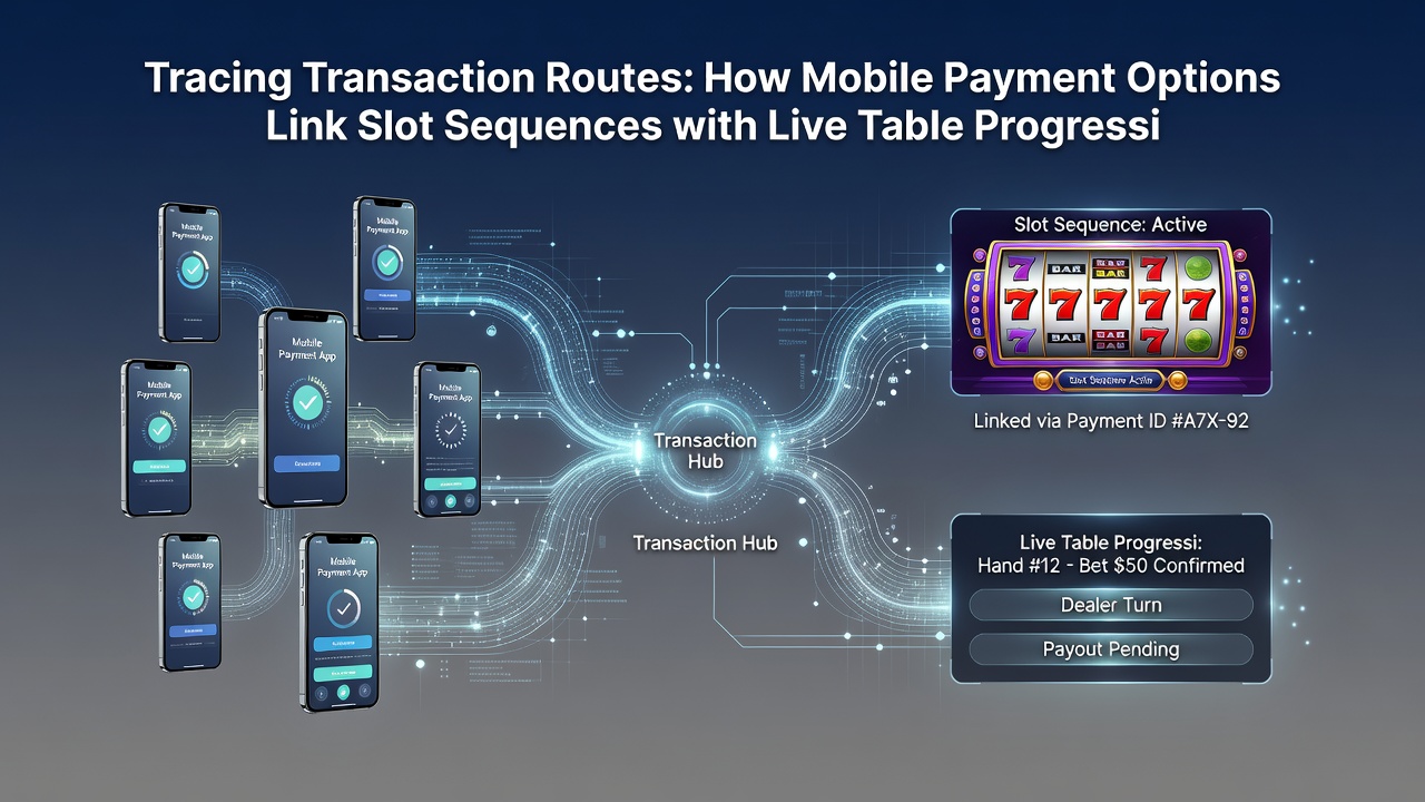 Flowchart showing how transaction identifiers link mobile slot activity with live dealer table progressions for reward accumulation
